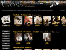 Tablet Screenshot of goss-artiste-peintre.com